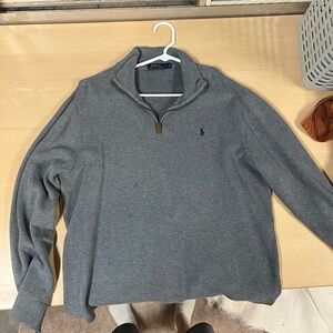 Polo by Ralph Lauren Men's Gray Zip-Up Sweater